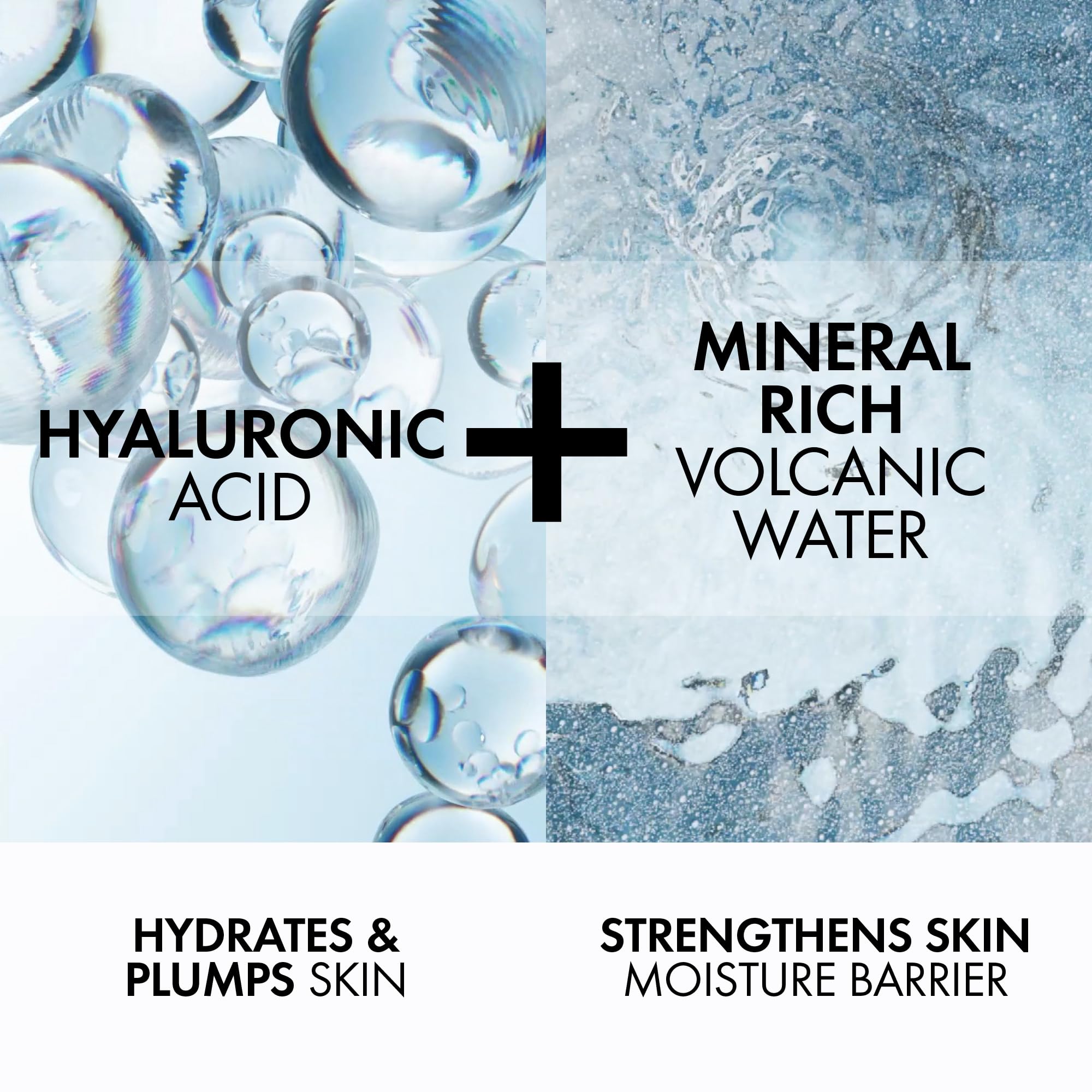 Vichy Minéral 89 Fortifying & Hydrating Daily Booster with Hyaluronic Acid – Face Serum (Pack of 2), 1.69 fl oz Each